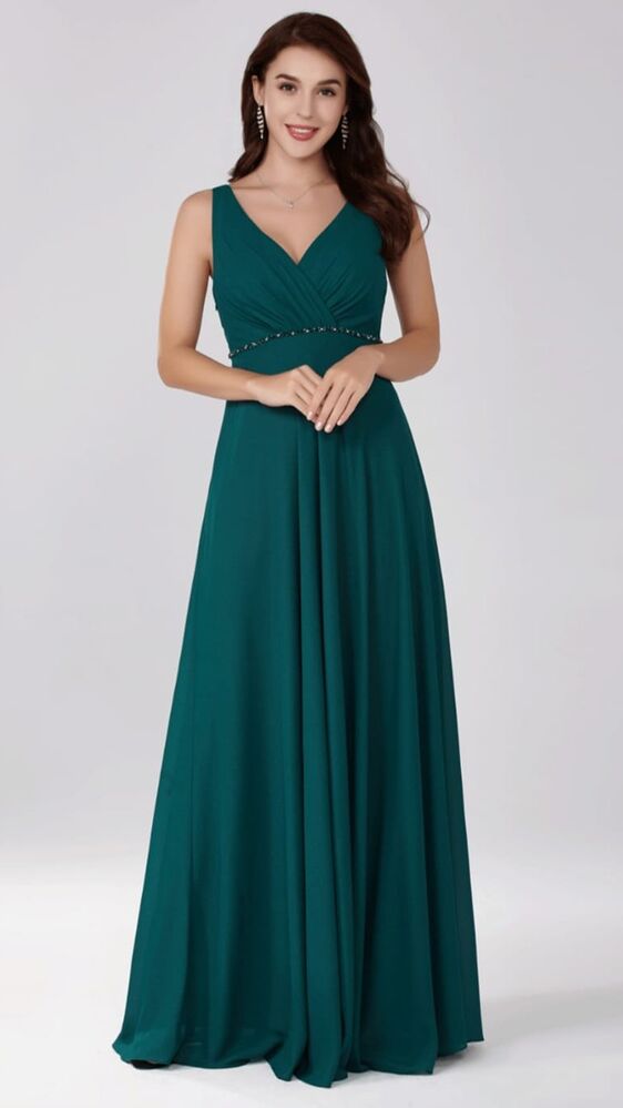 turquesa oscuro vestido
